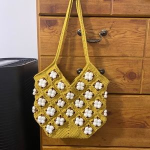 Crochet granny square bag